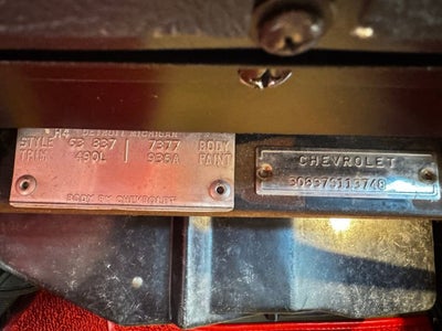 1963 Chevrolet CORVETTE Base